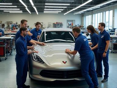 Équipe Éclat Auto Detailing au travail